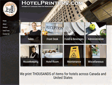 Tablet Screenshot of hotelprinters.com